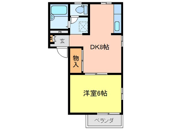 フレグランス船城の物件間取画像